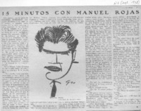 15 minutos con Manuel Rojas (entrevista) 15 minutos con Manuel Rojas (entrevista)