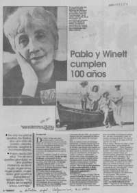 Pablo y Winett cumplen 100 años Pablo y Winett cumplen 100 años