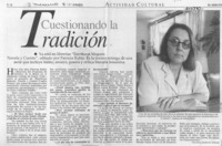 Cuestionando la tradición Cuestionando la tradición