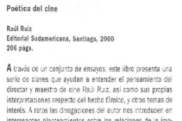 Poética del cine Poética del cine