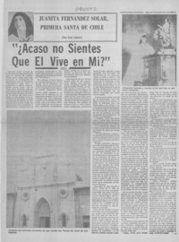Acaso no sientes que él vive en mi?" Acaso no sientes que él vive en mi?"