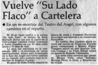 Vuelve "Su lado flaco" a cartelera Vuelve "Su lado flaco" a cartelera