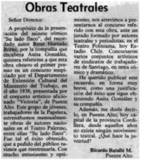 Obras teatrales Obras teatrales