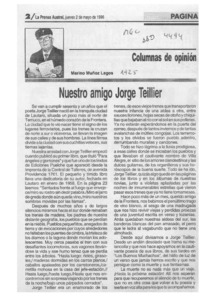 Nuestro amigo Jorge Teillier Nuestro amigo Jorge Teillier
