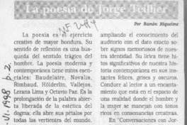 La poesía de Jorge Teillier La poesía de Jorge Teillier