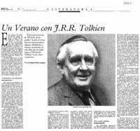 Un verano con J.R.R. Tolkien Un verano con J.R.R. Tolkien