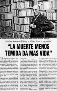 La muerte menos temida da mas vida". La muerte menos temida da mas vida".