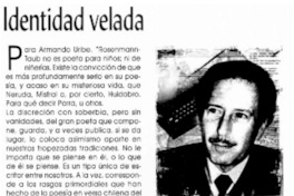 Identidad velada. Identidad velada.