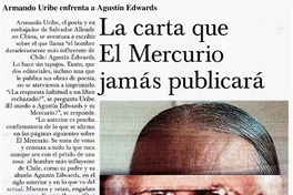 La carta que El Mercurio jamás publicará La carta que El Mercurio jamás publicará