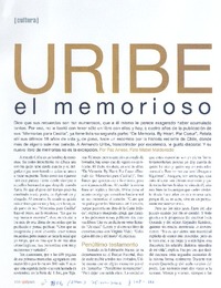 Uribe el memorioso Uribe el memorioso