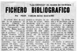 Fichero bibliográfico Fichero bibliográfico