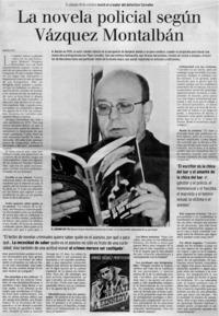 La novela policial según Vázquez Montalbán La novela policial según Vázquez Montalbán