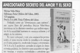 Anecdotario secreto del amor y el sexo Anecdotario secreto del amor y el sexo