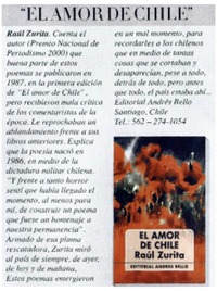 El amor de Chile" El amor de Chile"