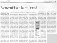 Bienvenidos a la multitud Bienvenidos a la multitud