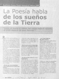 La poesía habla de los sueños de la tierra (entrevista) La poesía habla de los sueños de la tierra (entrevista)
