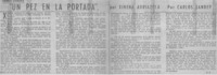 Un pez en la portada", por Ximena Adriazola Un pez en la portada", por Ximena Adriazola