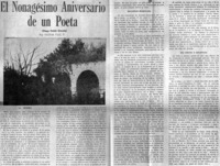 El nonagésimo aniversario de un poeta El nonagésimo aniversario de un poeta