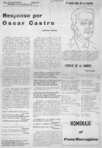 Responso por Oscar Castro Responso por Oscar Castro