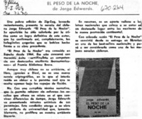 El Peso de la noche. El Peso de la noche.