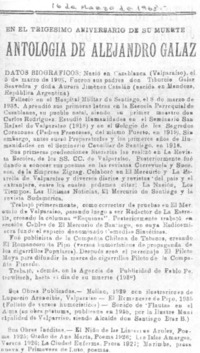Antología de Alejandro Galaz Antología de Alejandro Galaz