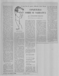 Conjeturas sobre su narrativa Conjeturas sobre su narrativa
