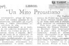 "Un mito proustiano" "Un mito proustiano"