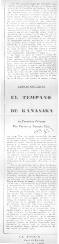 El témpano de Kanasaka El témpano de Kanasaka