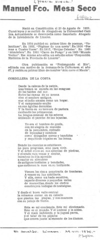 Manuel Fco. Mesa Seco. Manuel Fco. Mesa Seco.