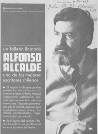 Un folletín llamado Alfonso Alcalde uno de los mejores escritores chilenos Un folletín llamado Alfonso Alcalde uno de los mejores escritores chilenos
