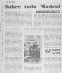 Sobre todo Madrid Sobre todo Madrid