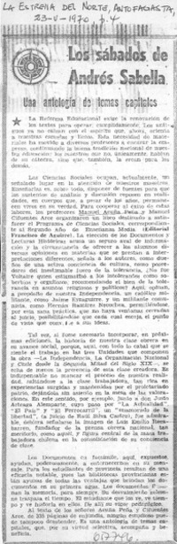 Una antología de temas capitales Una antología de temas capitales