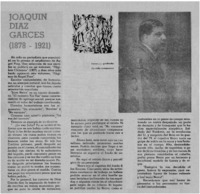 Joaquín Díaz Garcés (1878-1921). Joaquín Díaz Garcés (1878-1921).