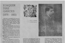 Joaquín Díaz Garcés (1878-1921). Joaquín Díaz Garcés (1878-1921).