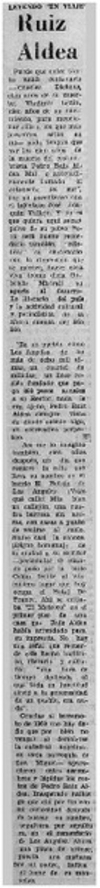 Ruíz Aldea. Ruíz Aldea.