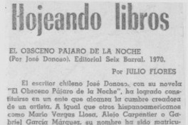 El obsceno pájaro de la noche El obsceno pájaro de la noche