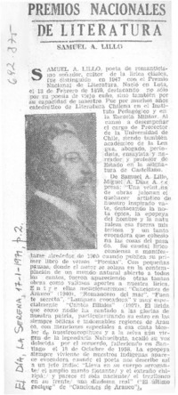 Premios nacionales de literatura. Premios nacionales de literatura.