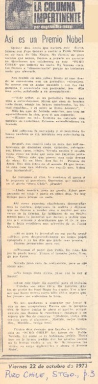 Así es un Premio Nóbel Así es un Premio Nóbel