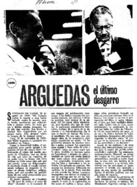 Arguedas el último desgarro Arguedas el último desgarro
