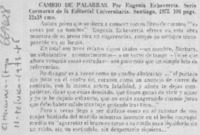 Cambio de palabras. Cambio de palabras.