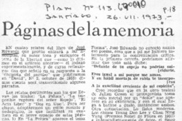 Páginas de la memoria Páginas de la memoria