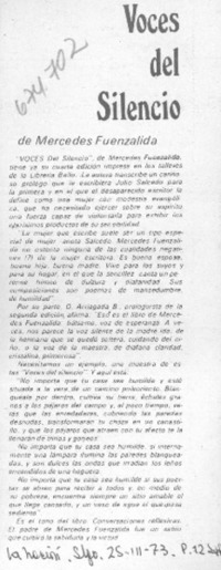 Voces del silencio. Voces del silencio.