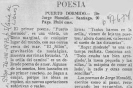 Puerto dormido. Puerto dormido.