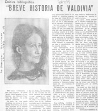 Breve historia de Valdivia" Breve historia de Valdivia"