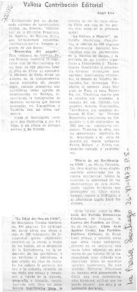 Valiosa contribución editorial Valiosa contribución editorial