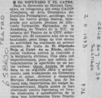 El diputado y el catre. El diputado y el catre.