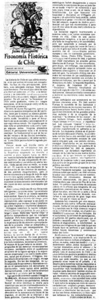 Fisonomía histórica de Chile Fisonomía histórica de Chile