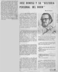 José Donoso y su "Historia personal del boom" José Donoso y su "Historia personal del boom"