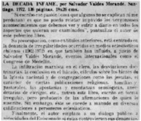 La década infame. La década infame.