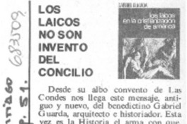 Los Laicos no son inventos del concilio. Los Laicos no son inventos del concilio.